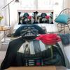 S-STAR W-WARS Funny Duvet Cover Set Home Style Bedding Soft Laundry Cotton Bed 3 Piece Set Student Dormitory Gift