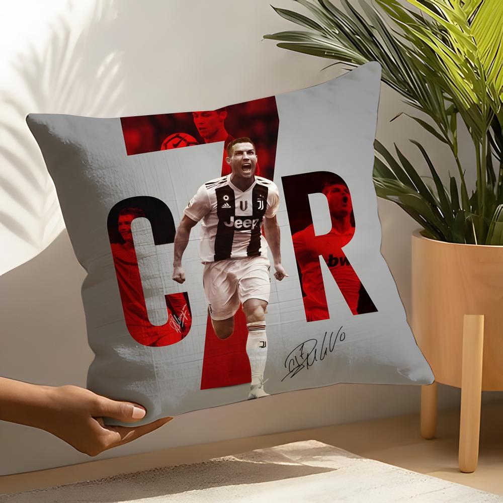 Cristiano Ronaldo Fall Pillow Case Linen Cushion Covers For Decorative Sofa Home Pillows Case Car Chair Pillows Cases