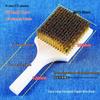 Copper Wire Brush with Wooden Handle for Fine Derusting, Deburring, Polishing, and Grinding