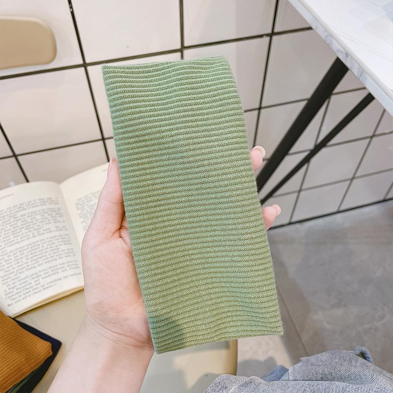 Neue Modal Stirnbänder für Damen Einfarbig Elastisches Gestricktes Haarband Laufen Radfahren Stirnband Mädchen Kopfbedeckung Haarschmuck