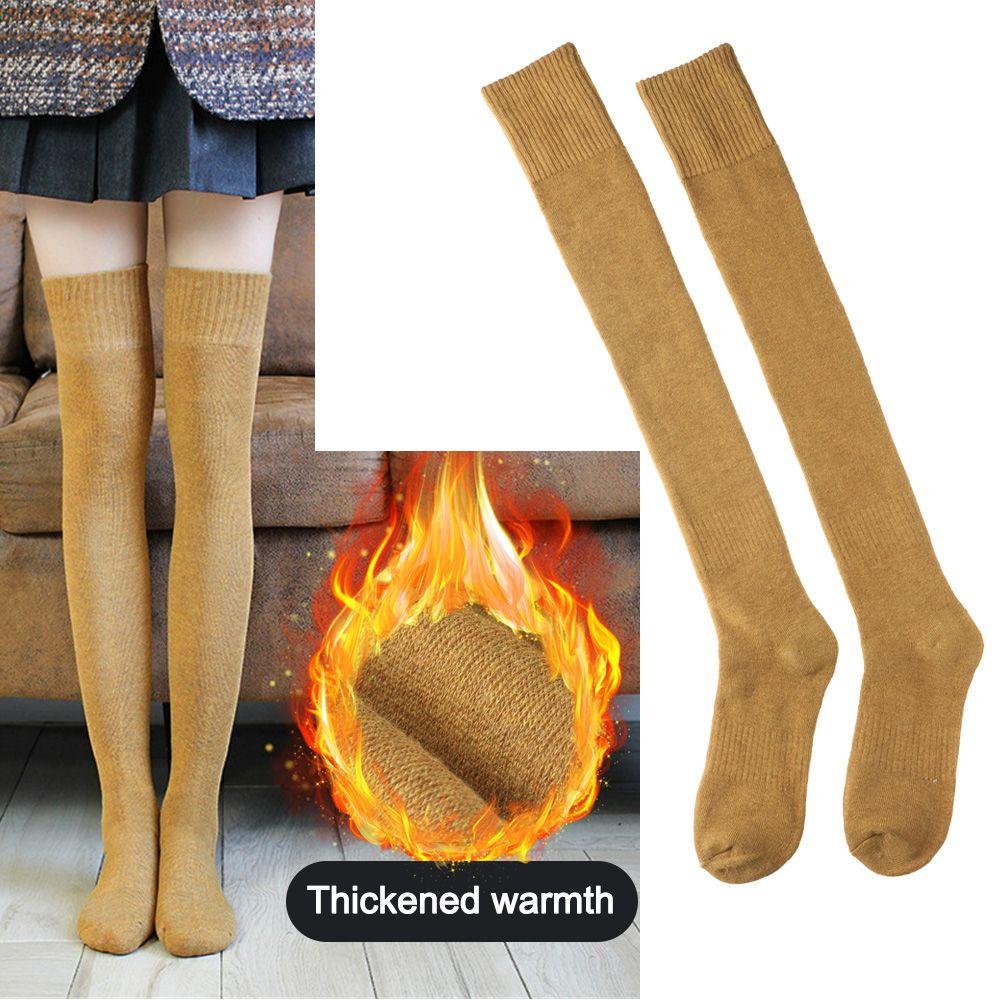 Dress Accessories JK Long Stockings Over the Knee Socks Thickened Models Knit Knee High Socks