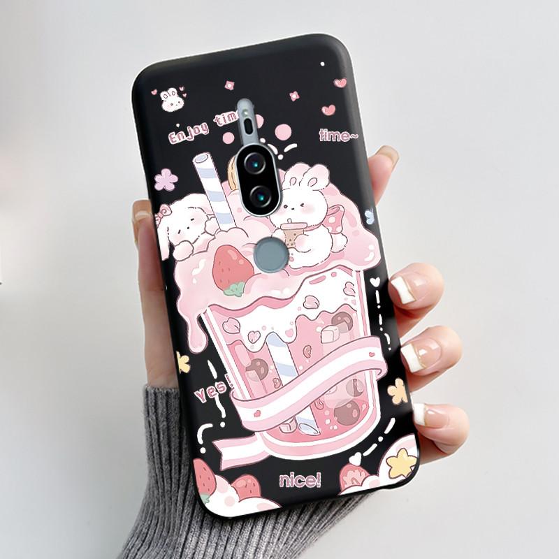 Fodral För Sony Xperia XZ2 Premium Silikon Mjuk Lyxig Söt Kärlek Kanin Baksida För Xperia XZ2premium H8166 H8116 SO-04K Fodral