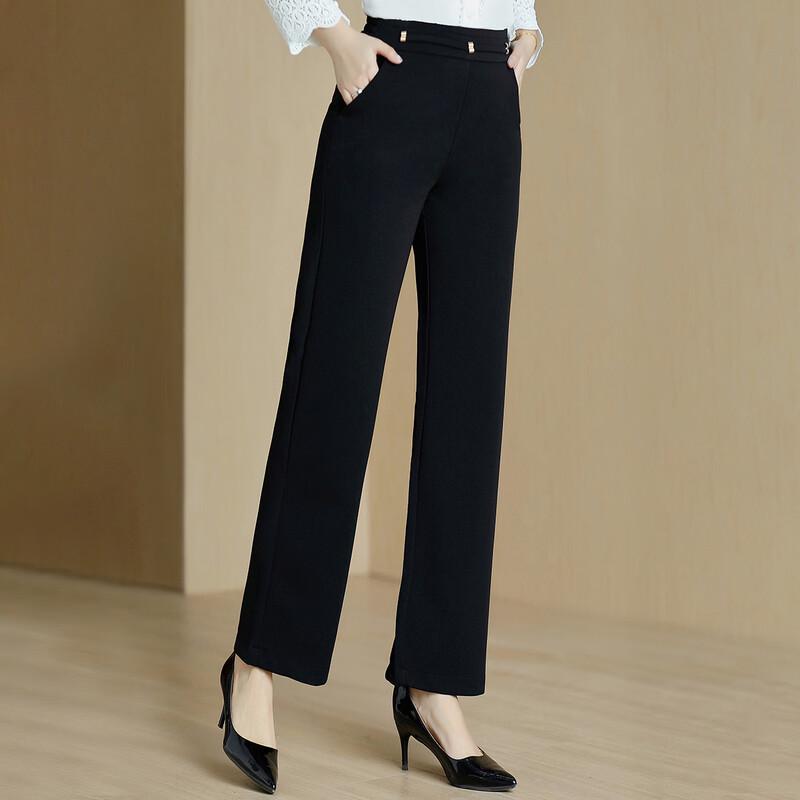 Mid-Aged Women's Autumn/Winter Straight-Leg Casual Pants