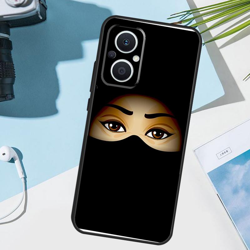 Muslim Islamic Arabic Hijab Girl Cover For OPPO Reno 14 F 13F 12F 11F 10 11 12 13 Pro 7 8 Lite OPPO Find X9 X5 X6 X8 Pro Case