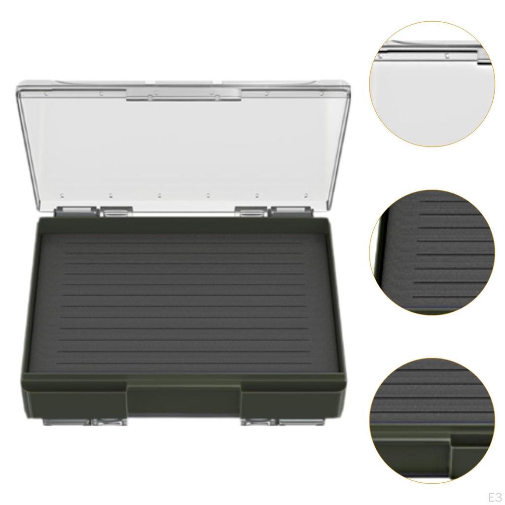 Double Memory Foam Side Multifunction Protection Tackleboxes Fishing Box Lure Tray for Baits Fly