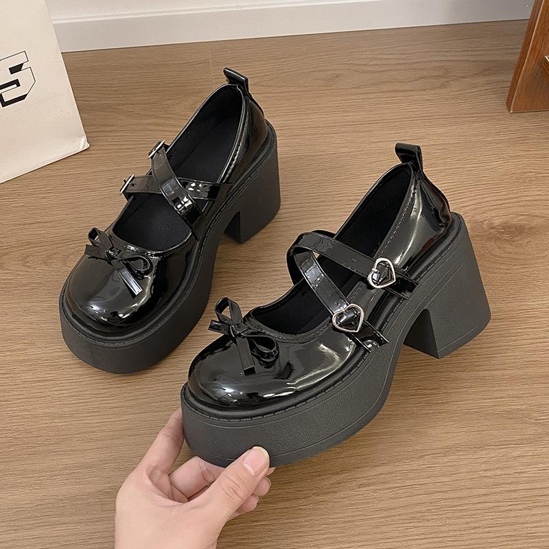 Platform soled JK uniform Ji Loafer shoes women's 2025 small leather shoes Japanese college style single shoes retro British style loli shoes