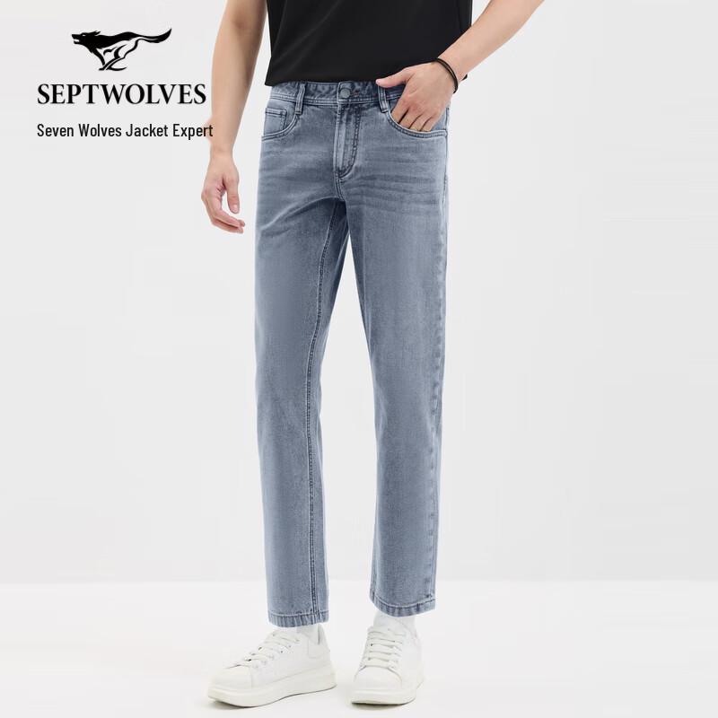 

Мужские винтажные выстиранные джинсы прямого кроя Qipilong 35