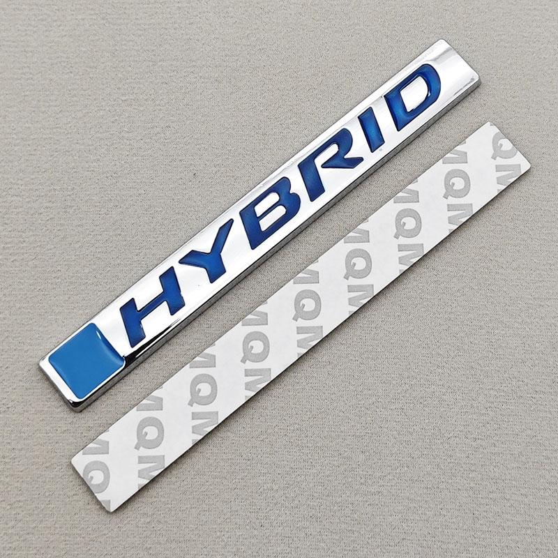 3D Metal Car Sticker Logo HYBRID Fender Side Rear Trunk Badge Emblem For Toyota RAV4 Prius Camry Accord Sienna Auto Accessories