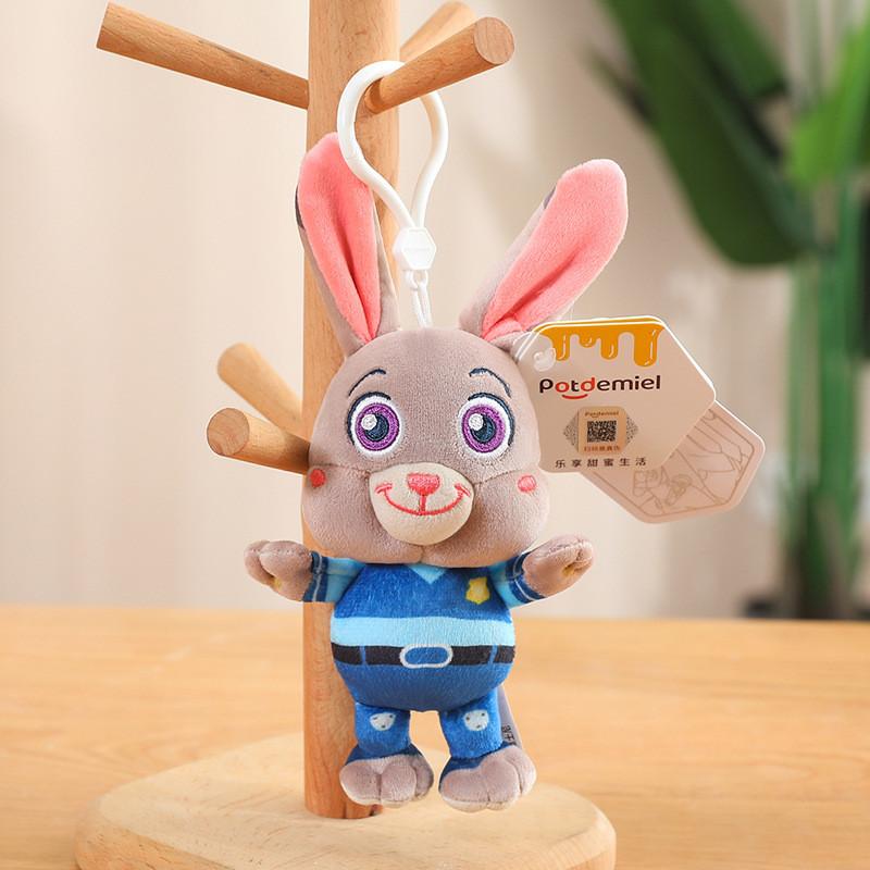 Animal Zootopia Sweet Plush Keychains Featuring Judy And Nick Perfect For Occasion Any