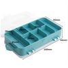 Kunststoff 8-Slot Hardware Werkzeuge Schrauben Nagel Aufbewahrungsbox Fall Schmuck Organizer