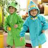 Children's Cartoon Rain Poncho: Cute Cape Style for Boys and Girls, Fits Kindergarten To Primary School with Room for Backpack