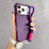 Matte for  Lanyard Case for For Iphone 17 16 Pro Max 14 1 Plus 11 12 13 Air Hand Wrist Strap Airbag Bumper Shockproof Cover