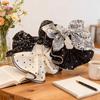 Polka Dot Bow Hair Tie - High-End Hair Accessory for Buns