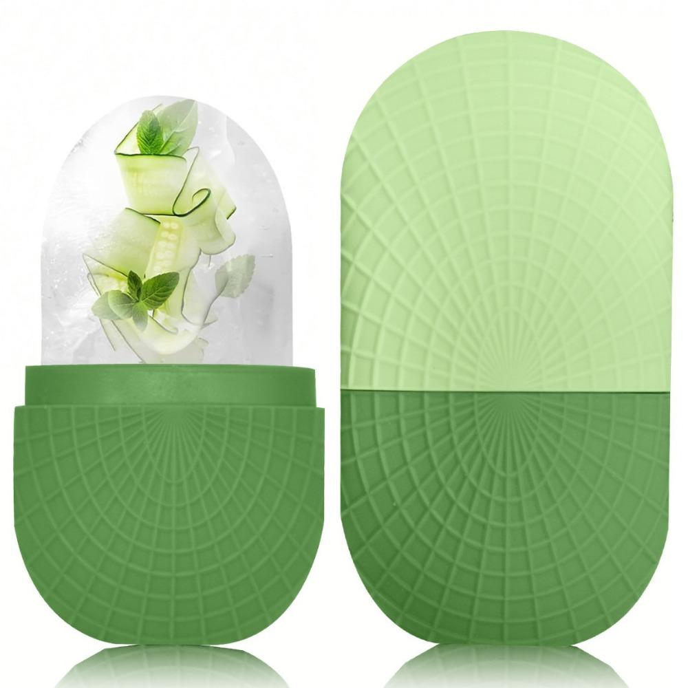 Silicone Ice Facial Roller Reusable Ice Globe Balls Eye Beauty Massage Beauty Skin Care Tool зелёный