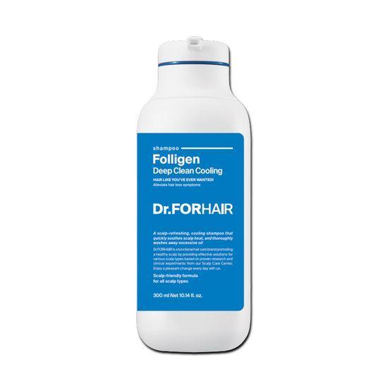 DR.FORHAIR Folligen Deep Clean Cooling Shampoo 300ML+70ML Planning/Deep Cooling Care Hair Loss Relief Scalp Cooling