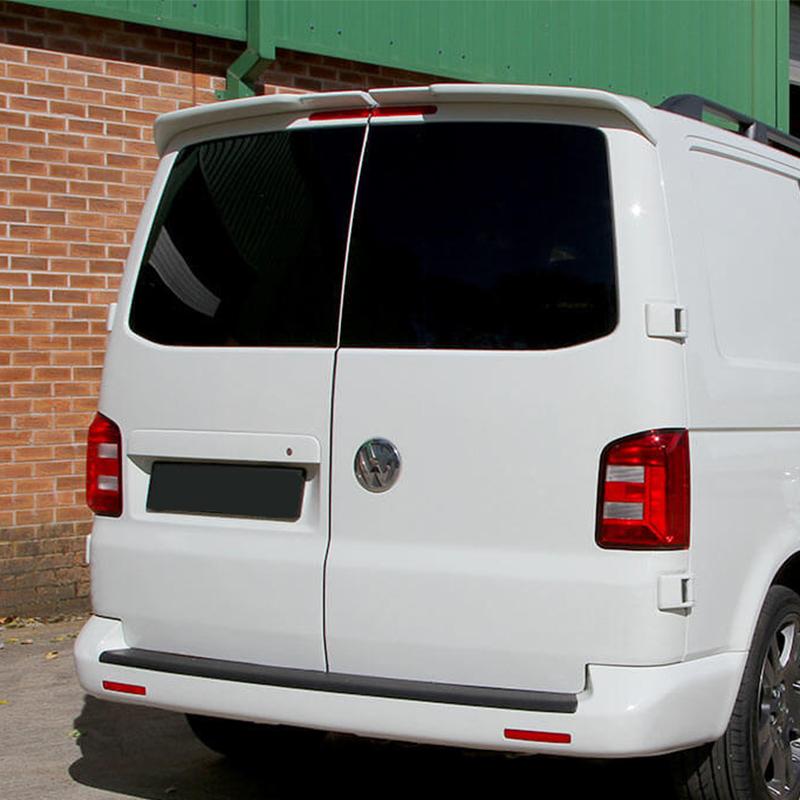 2X For Volkswagen For VW T5 T5.1 T6 T6.1 2 Door Transporter Rear Spoiler Roof Wing High Qulity ABS By Carbon Fiber Glossy Black