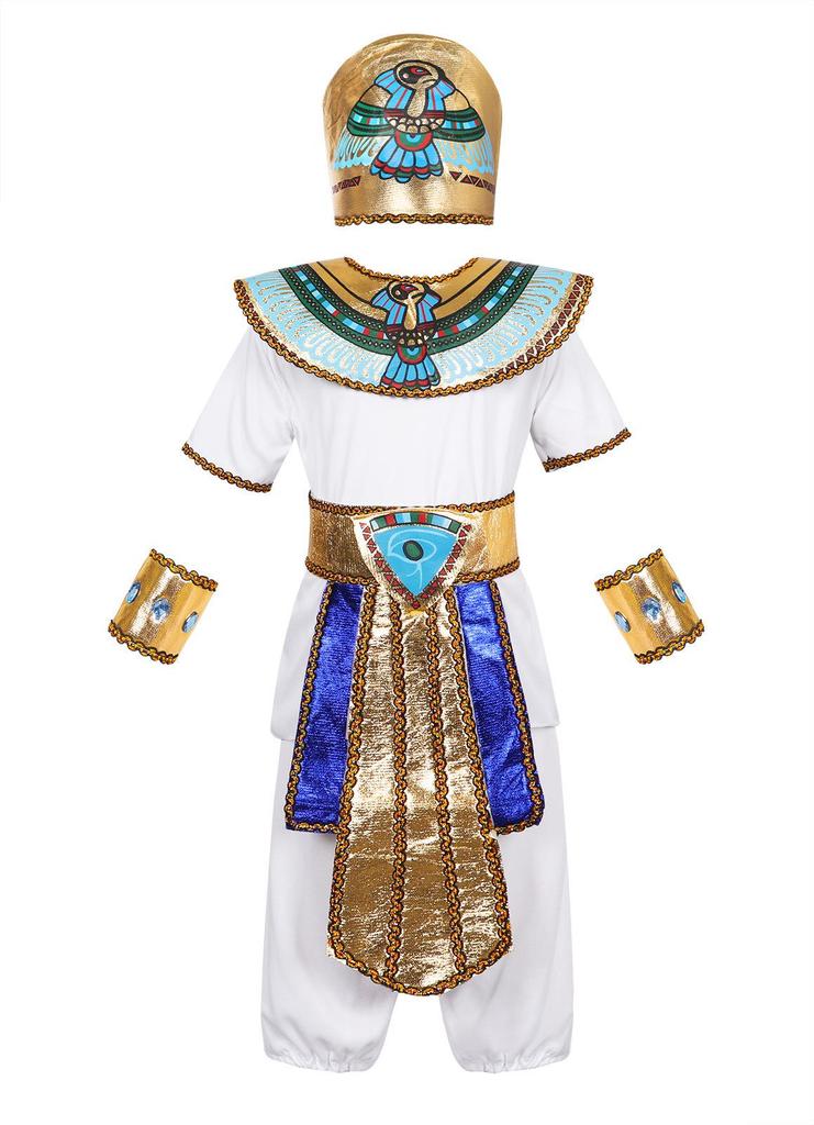 Halloween Egyptian Pharaoh Queen Costume: Kids' Role-Playing Cosplay Skirt Set