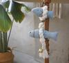 Korean Blue Myeongtae Lucky Charm Doll – Fabric Dried Pollock Ornament for Protection & Good Fortune