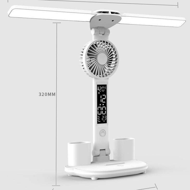 Rechargeable LED Eye-Protection Desk & Bedside Lamp with Pen Holder