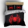 Red glitch-style spider. Bedding sets Duvet cover sets Duvet covers Pillowcases(1 * Duvet Cover 2 * Pillowcases, without duvet insert)