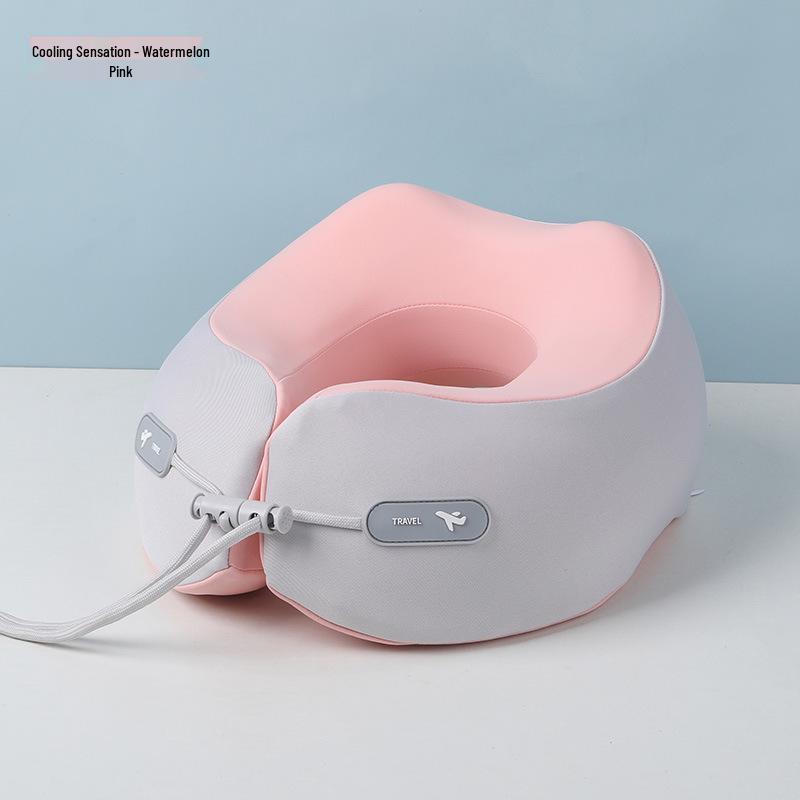 Portable Memory Foam U-Shaped Neck Pillow, Office & Travel Support, Customizable Logo Neck Pillow Only