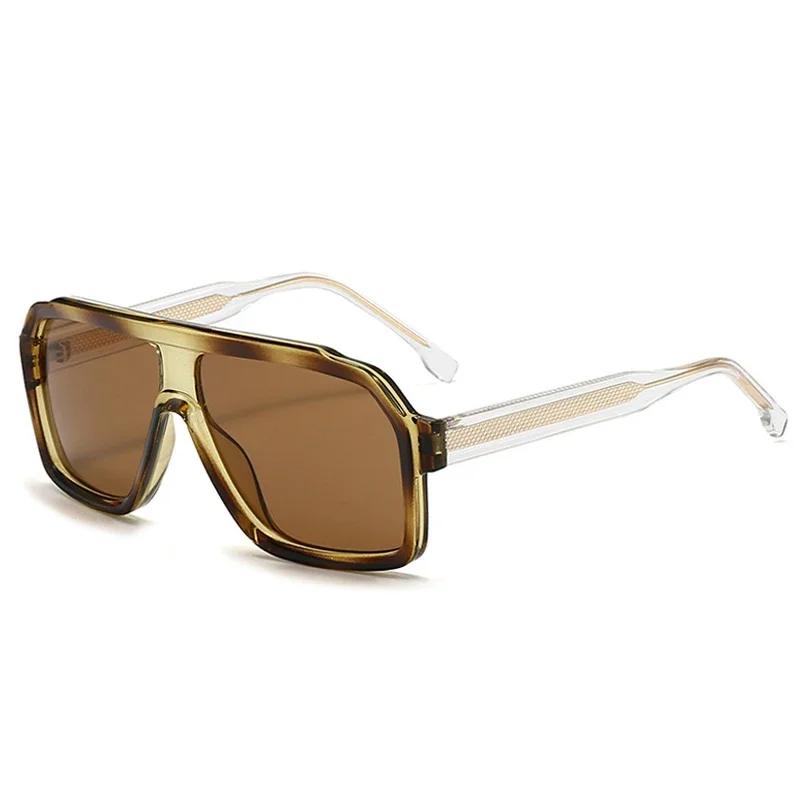 Classic Oversized Square Sunglasses Men  Luxury Brand Trendy Big Frame Goggles Eyewear Stylish Sun Glasses For Ladies Uv400