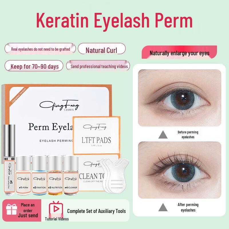 DIY Eyelash Perm and Keratin Lift Kit