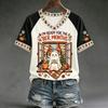 Women's Casual V-Neck Raglan Short Sleeve Color Print Top for Everyday Wear