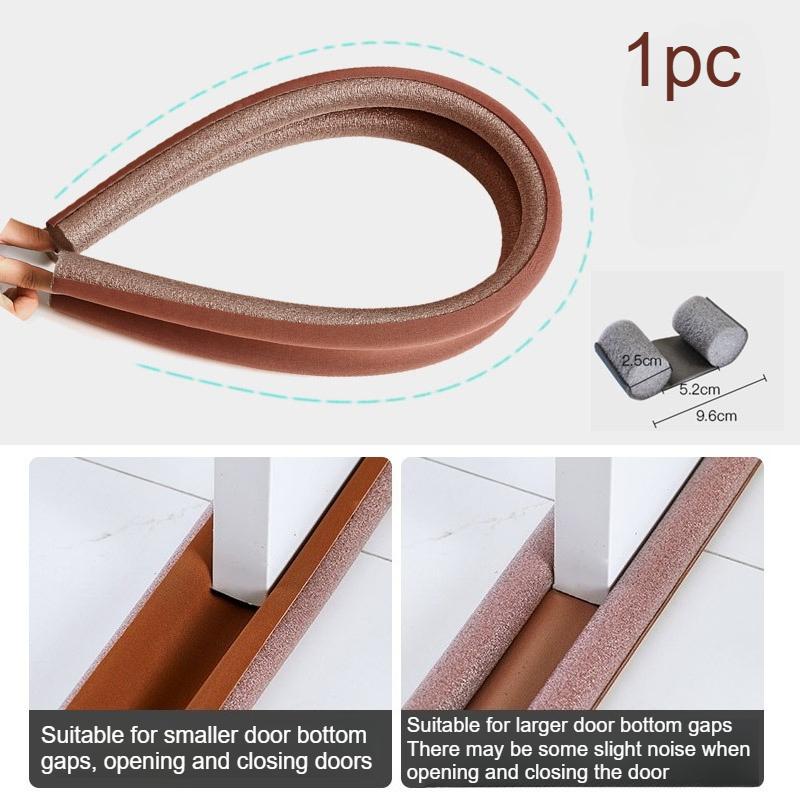 1pc Easy Installation Under Door Draft Stopper -Foam Strip Block,Soundproofing, Door Fit, Matte Finish, for Home, Office