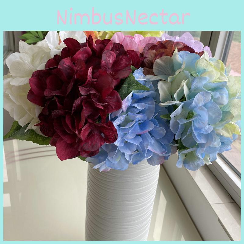 Silk Flowers Hydrangea 18in Realistic Wedding Home Decor Photography Gift Props