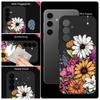 Colorful Flower Print Lanyard Phone Case For Samsung Galaxy A57 A17 A56 A16 A55 A15 A36 S25 FE S26 S24 S23 S22 Ultra Soft Cover