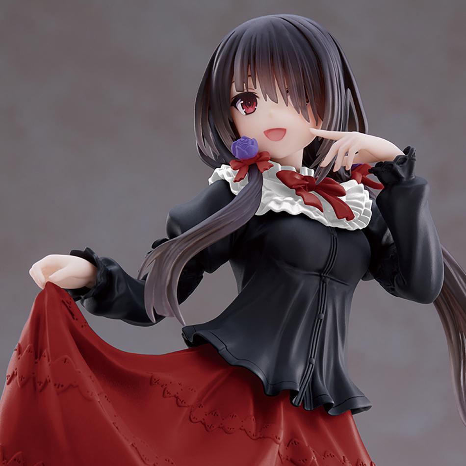 20Cm Date A Live Iv Anime Figure Kawaii Kurumi Tokisaki Action Figure Red Dress Beautiful Girl Pvc Model Toys Collection
