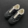Men'S And Women'S Canvas Shoes Round Head Commuting Flat Baseplate Shoes Lace-Up Comfortable Casual Men'S Shoes Retro Shoes Versatile