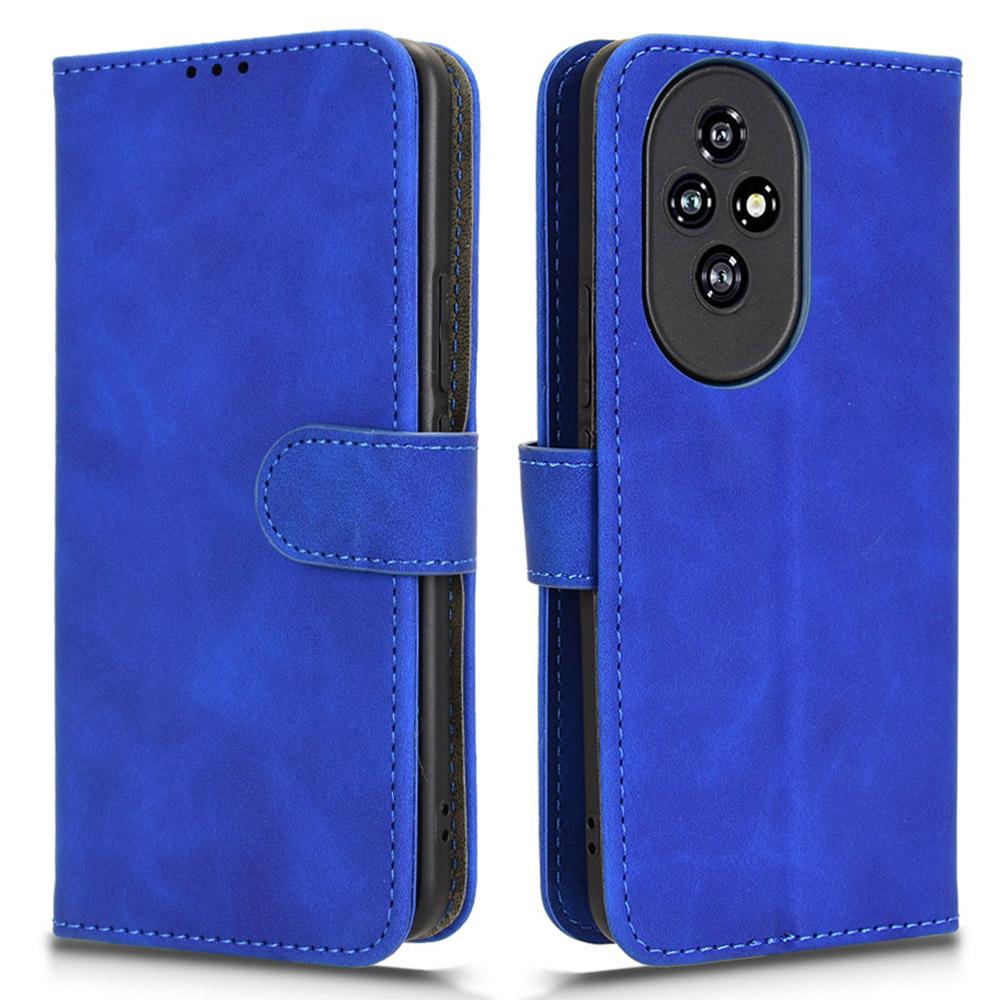 

For Honor 200 5G Case Wallet PU Leather Protective Phone Cover Blue