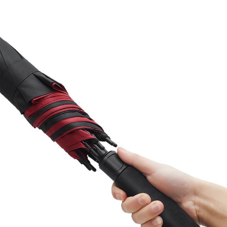 Extra Large Double Layer Automatic Umbrella for Two, Reinforced Long Handle, Stormproof and Sturdy