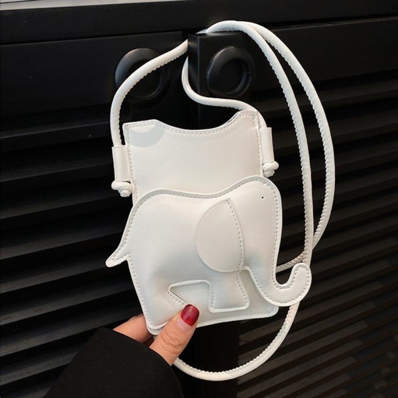 1 Stück Luxus Münzbörse Leder Mini Elefant Umhängetasche Personalisierte Handytasche Niedliche Kleine Umhängetasche Für Damen