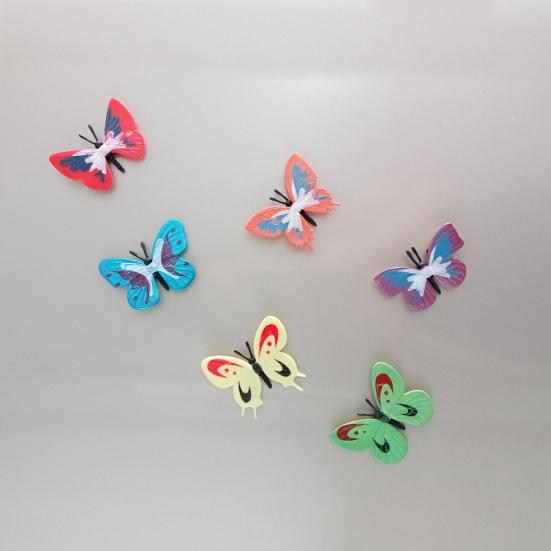 6Pcs 3D Colorful Butterfly Refrigerator Magnet DIY Home Office Kitchen Locker Fridge