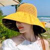 Sun Hat Women's Summer Sun Protection Hat New Women's Breathable Bucket Hat Retro Sun Protection Hat Thin Wholesale