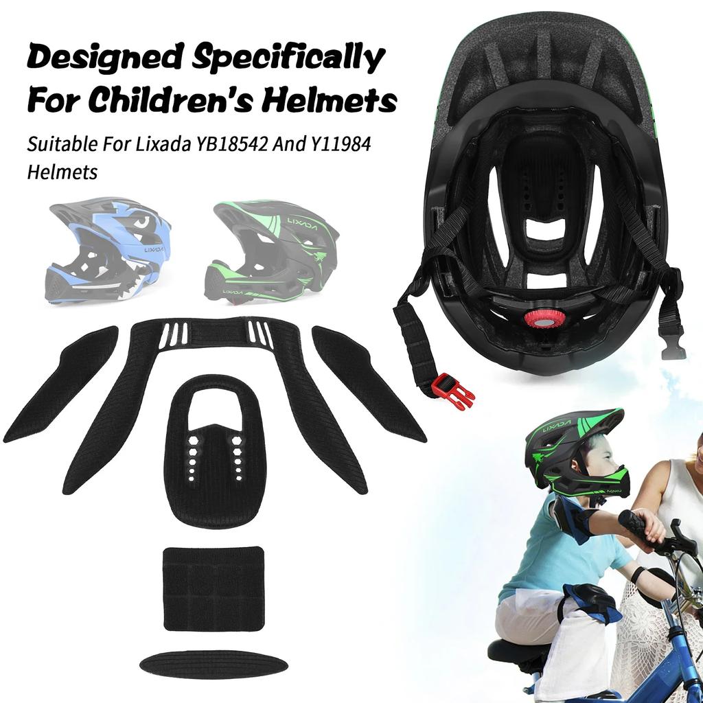 New Kids Detachable Full Face Helmet for BMX Bike Skateboarding Roller Skating Adjustable Impact-Resistant Sports Safety Gear