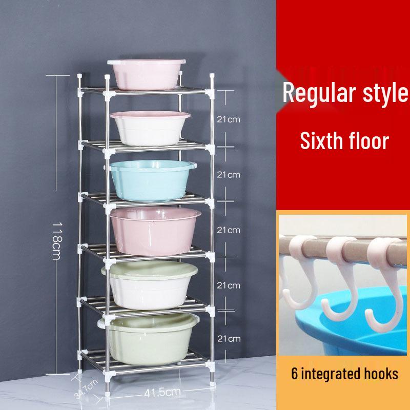 Multi-layer Stainless Steel Bathroom and Kitchen Storage Rack