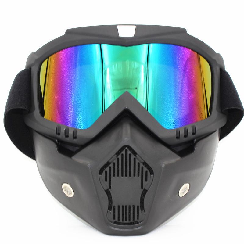 Harley Motorcycle Goggles and Face Mask - Sandproof, Windproof, Protective Off-Road Anti-Splash Helmet Visor