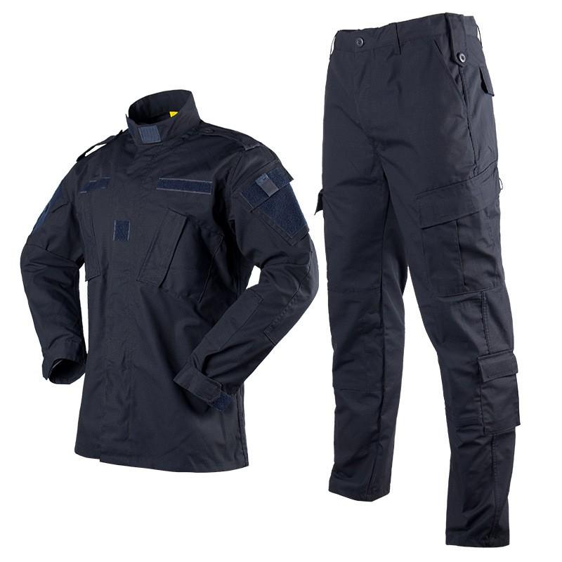 Herr Taktisk Långärmad Kamouflage Uniform Set Andningsbar Slitstark Utomhus Träningsdräkt Vandring Camping Skytte