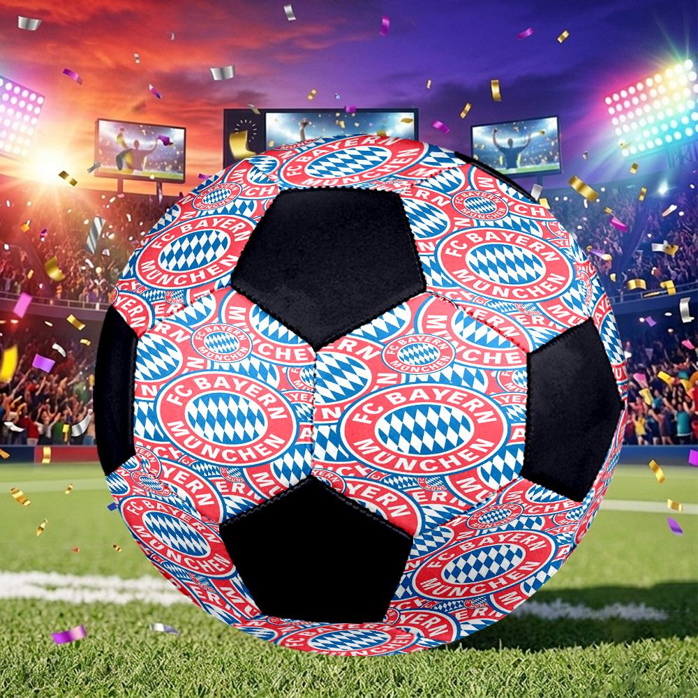 1pc Bayern Munich Crest Standard Size 5 Soccer ball, Durable game Soccer Ball for School Park Training & Daily Entertainment zq7142