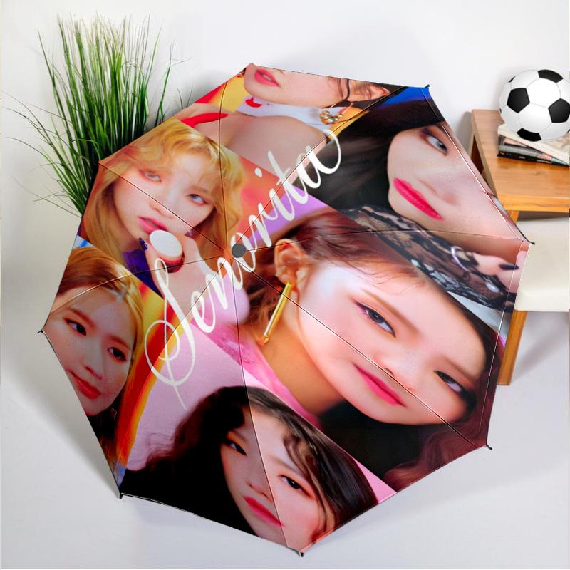 Kpop Idle Colorful Dreams Umbrella 8-Frame for Travel, Camping, Casual Lightweight Portable Umbrella, Essential for Every Family Holidays Gift