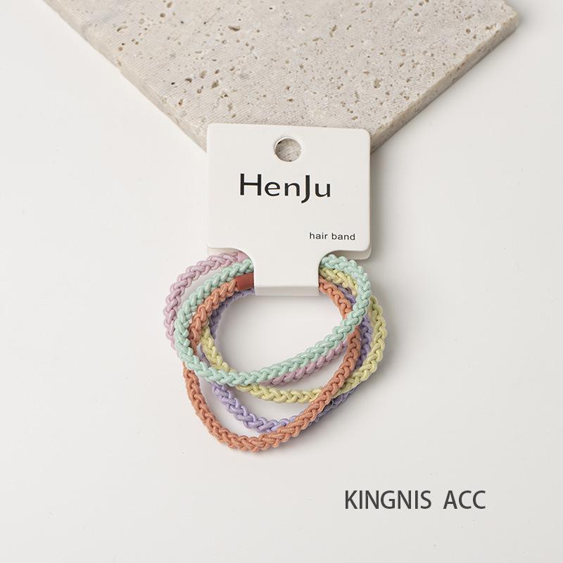 Spring & Summer 2025 Hair Accessories Collection: High-Elasticity Rubber Band Hair Ropes & Headbands for Women