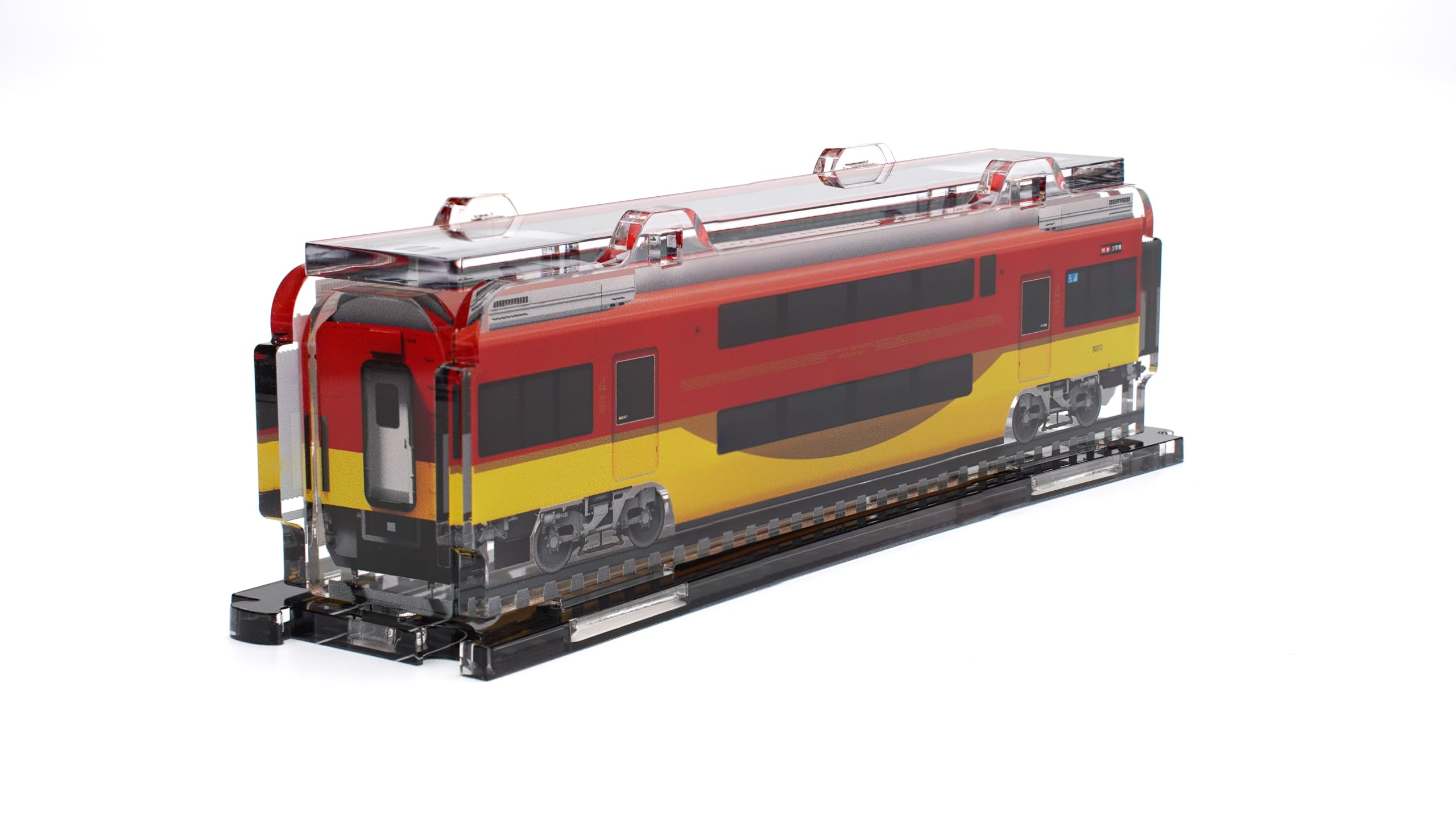 

3D Akuden Keihan 8000 Series Acrylic Railway Model Train Assembly Kit with Perfect as a Gift or Hobby (8810) Crystals,