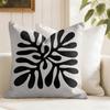Classic Modern Flowers Cushion Cover Eco Linen Pillow Case DoubleSided Print Breathable Durable Zipper Home Decor Gift