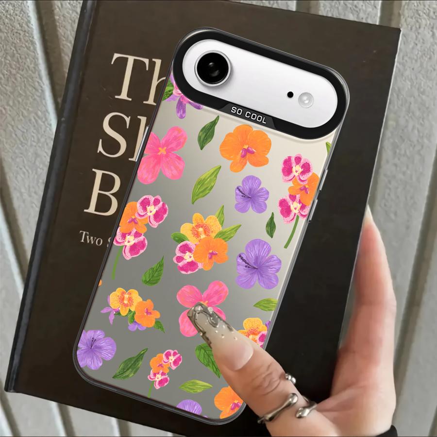 Case for iPhone 17 Pro Max 15 Plus Air 13 Pro 14 12 16 11 XR XS Back Phone Cover Fruit Flowers