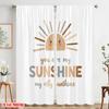 2pcs 2D Flat Printing Drapes Cute Sun Sunshine Inspirational Fabric Without Electricity Party Decorations for Photo Booths &