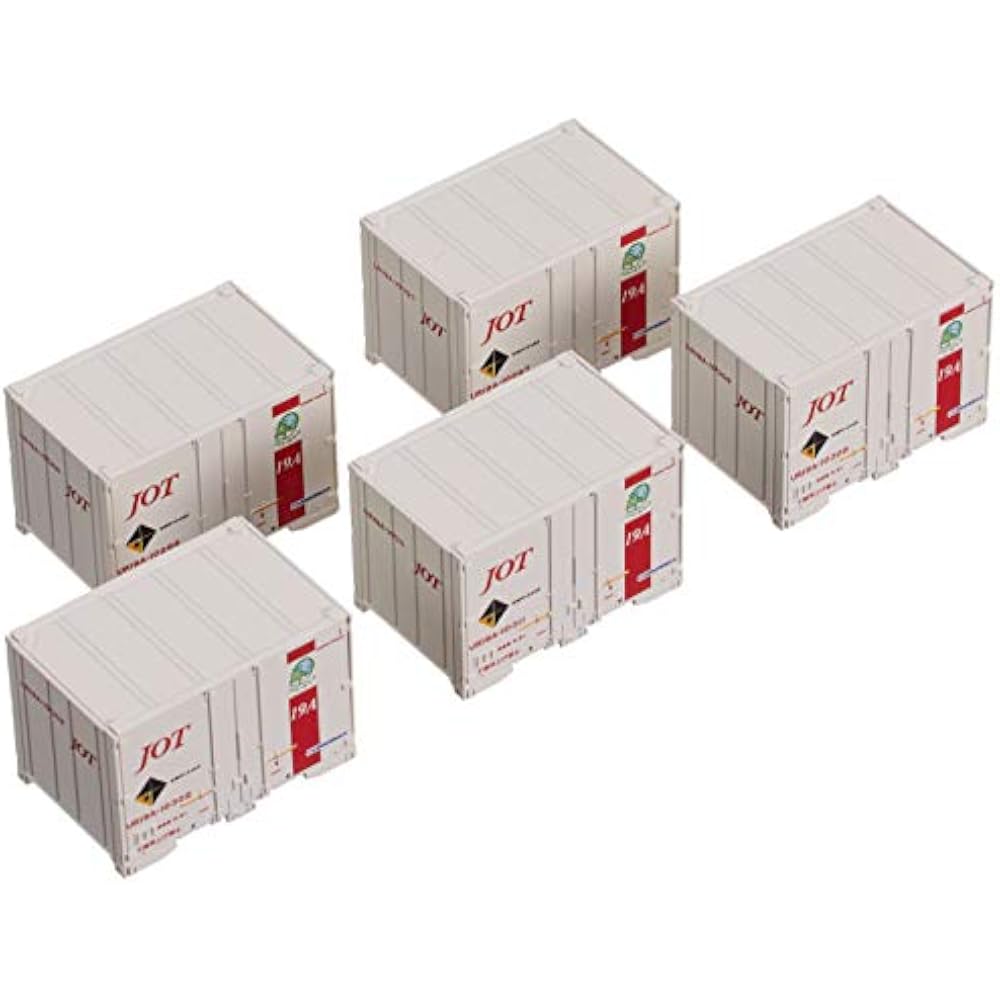 KATO N Gauge UR19A Container Nippon Oil Transportation Red Belt, Pack of 5, 23-574, Model Railroa...